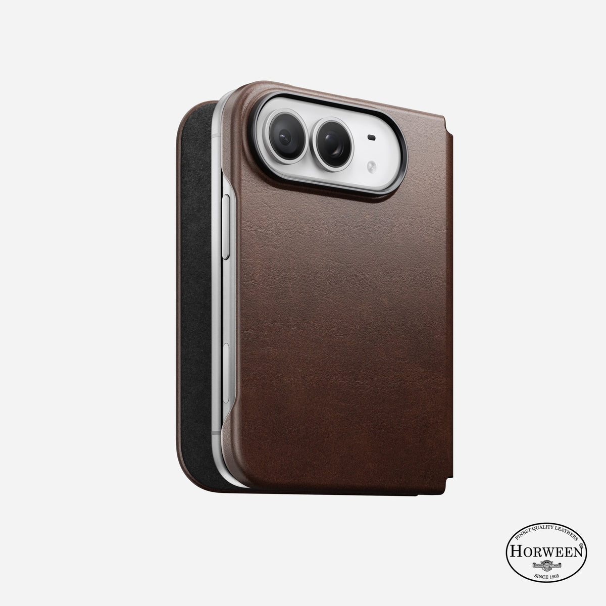 Traditional Horween Leather Folio for iPhone Duo
