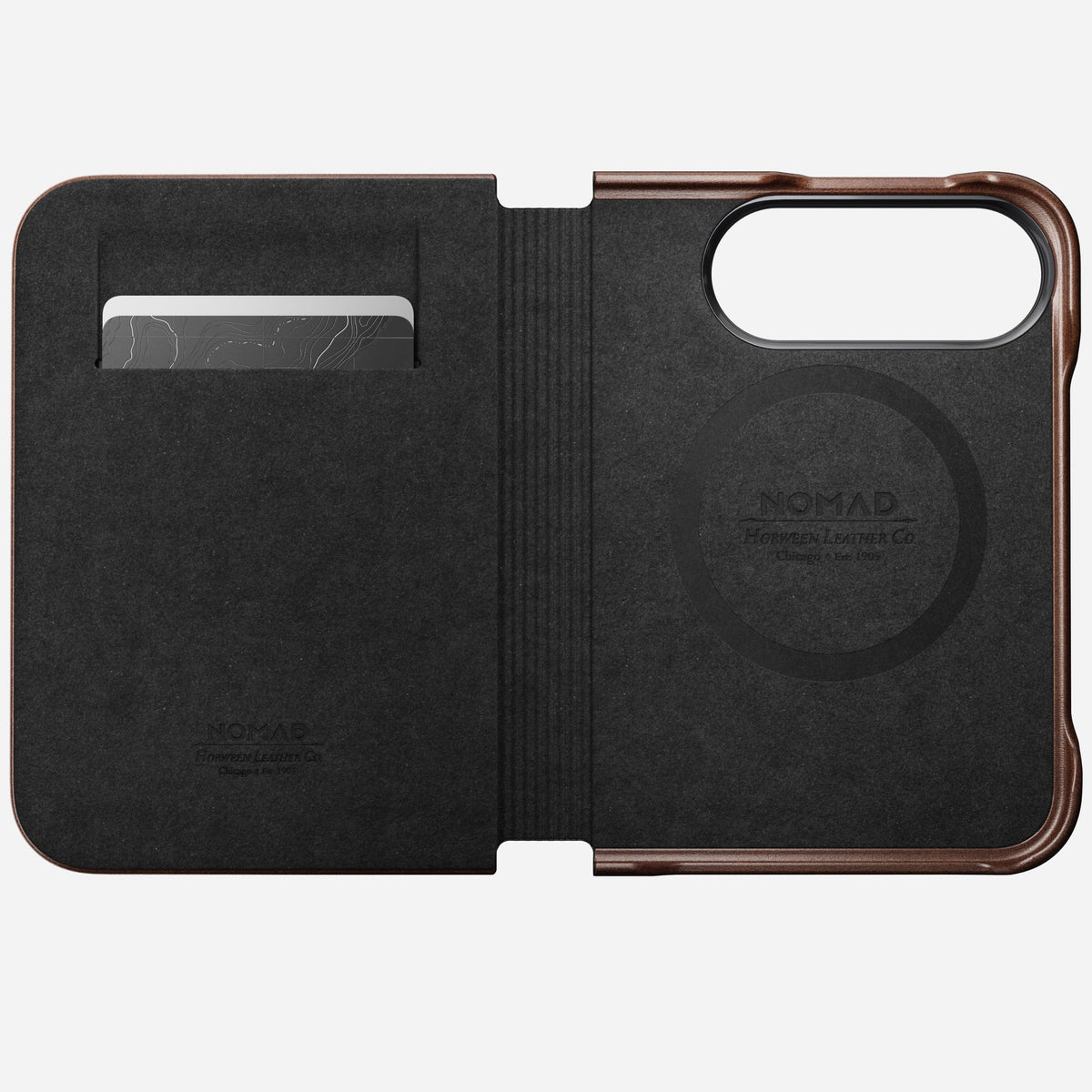 Traditional Horween Leather Folio for iPhone Duo
