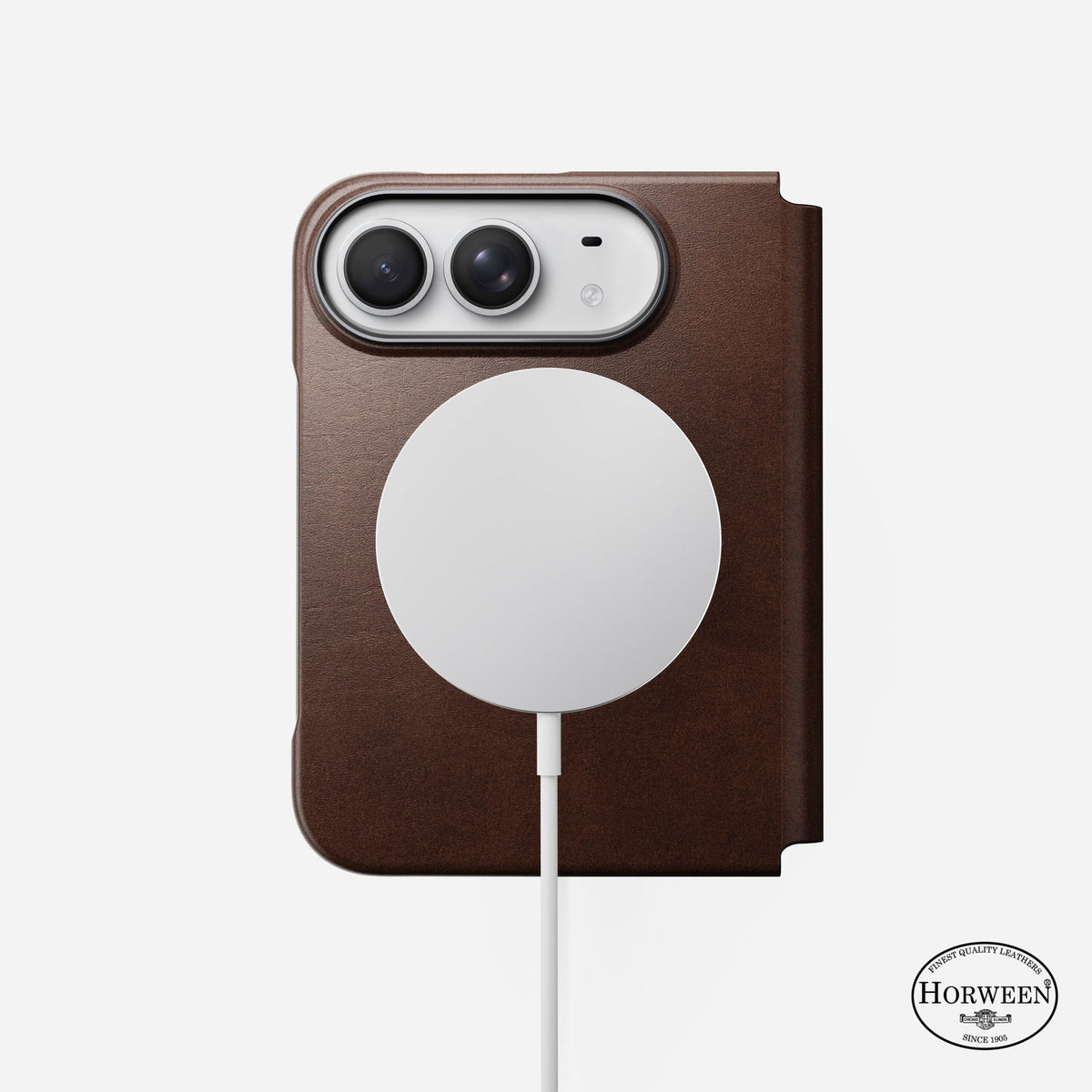 Traditional Horween Leather Folio for iPhone Duo