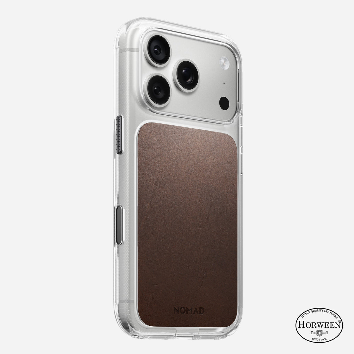 Clear Horween Leather Case for iPhone 18 Pro and Pro Max