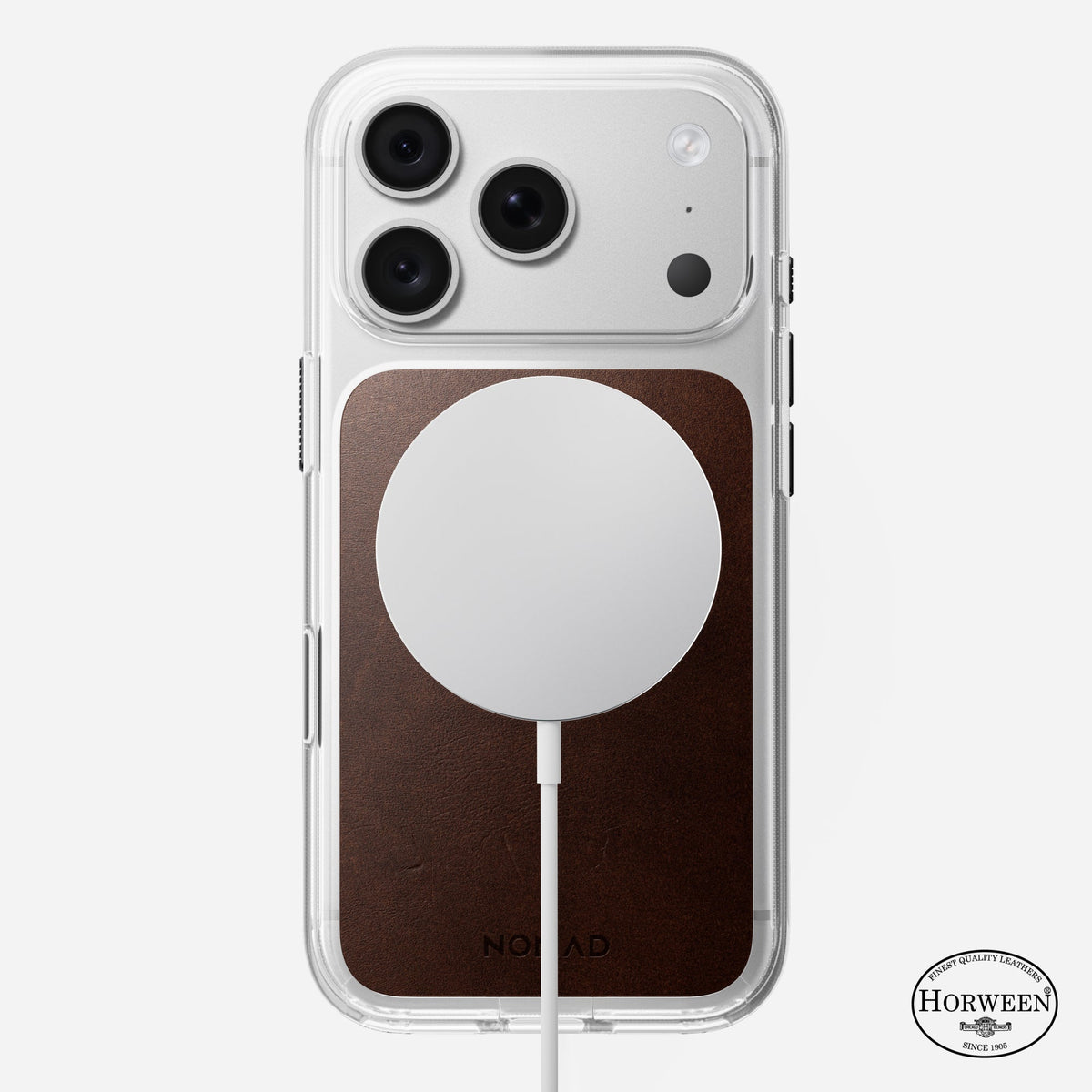 Clear Horween Leather Case for iPhone 18 Pro and Pro Max