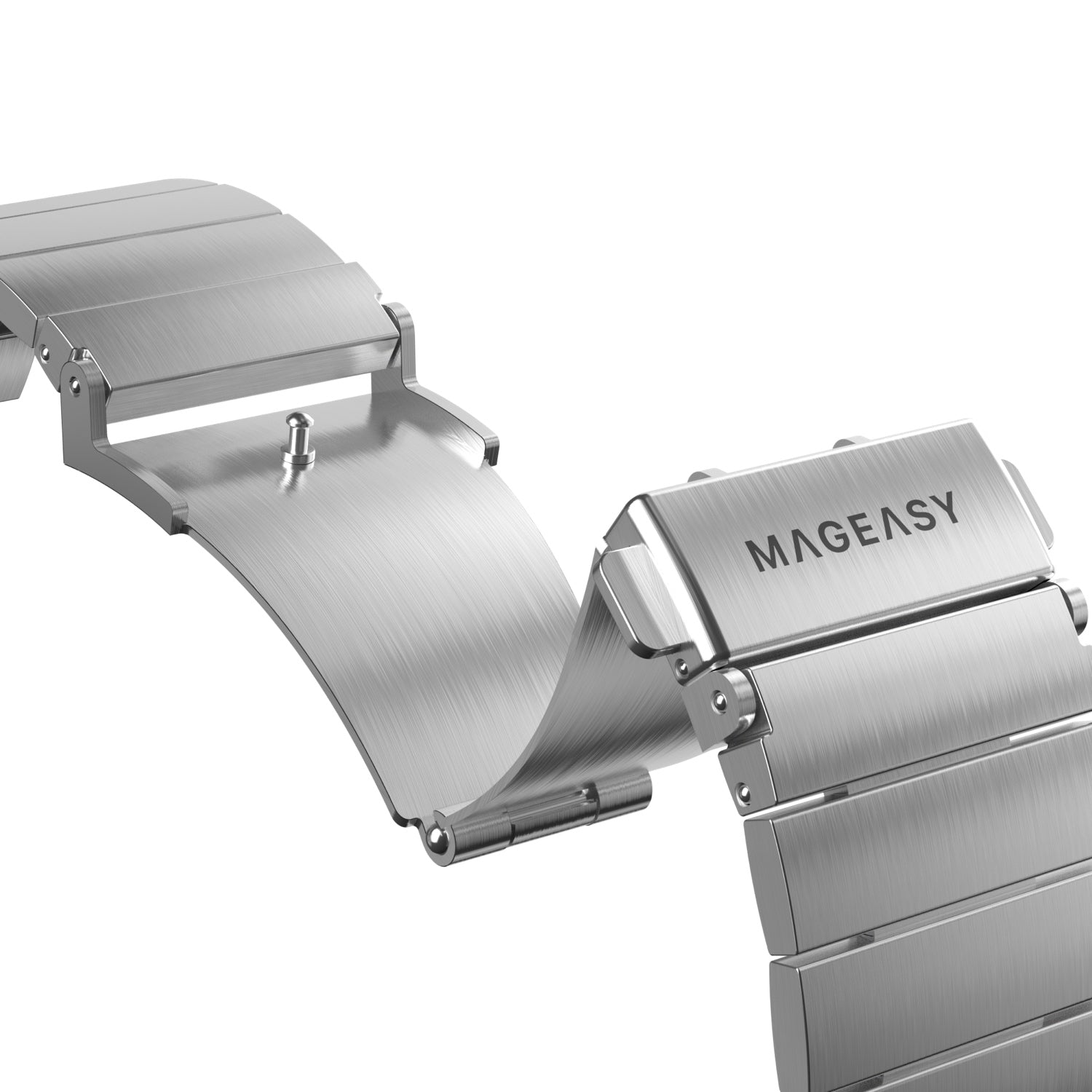 MagEasy Maestro Stainless Steel Band - Apple Watch 42/44/45/49mm - Silver