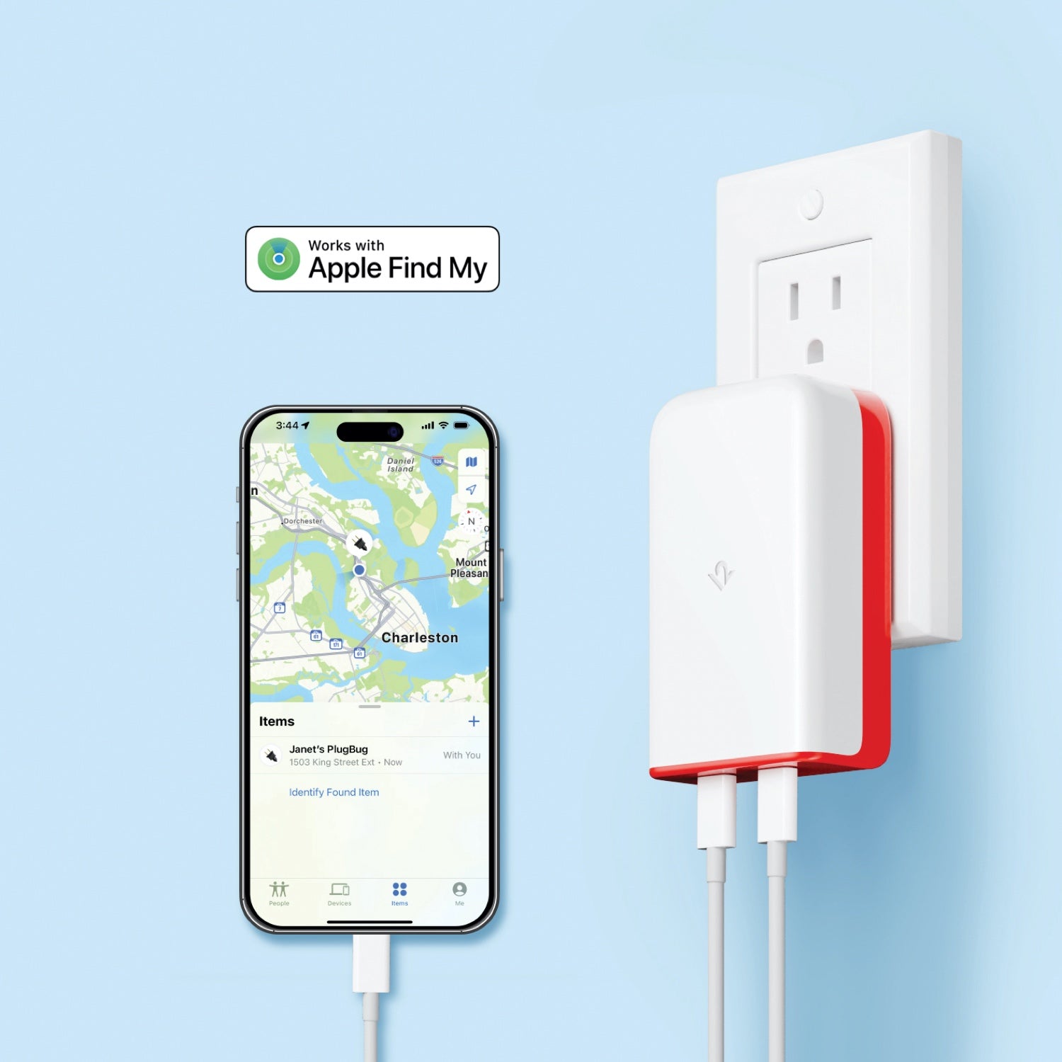 PlugBug Travel with Find My