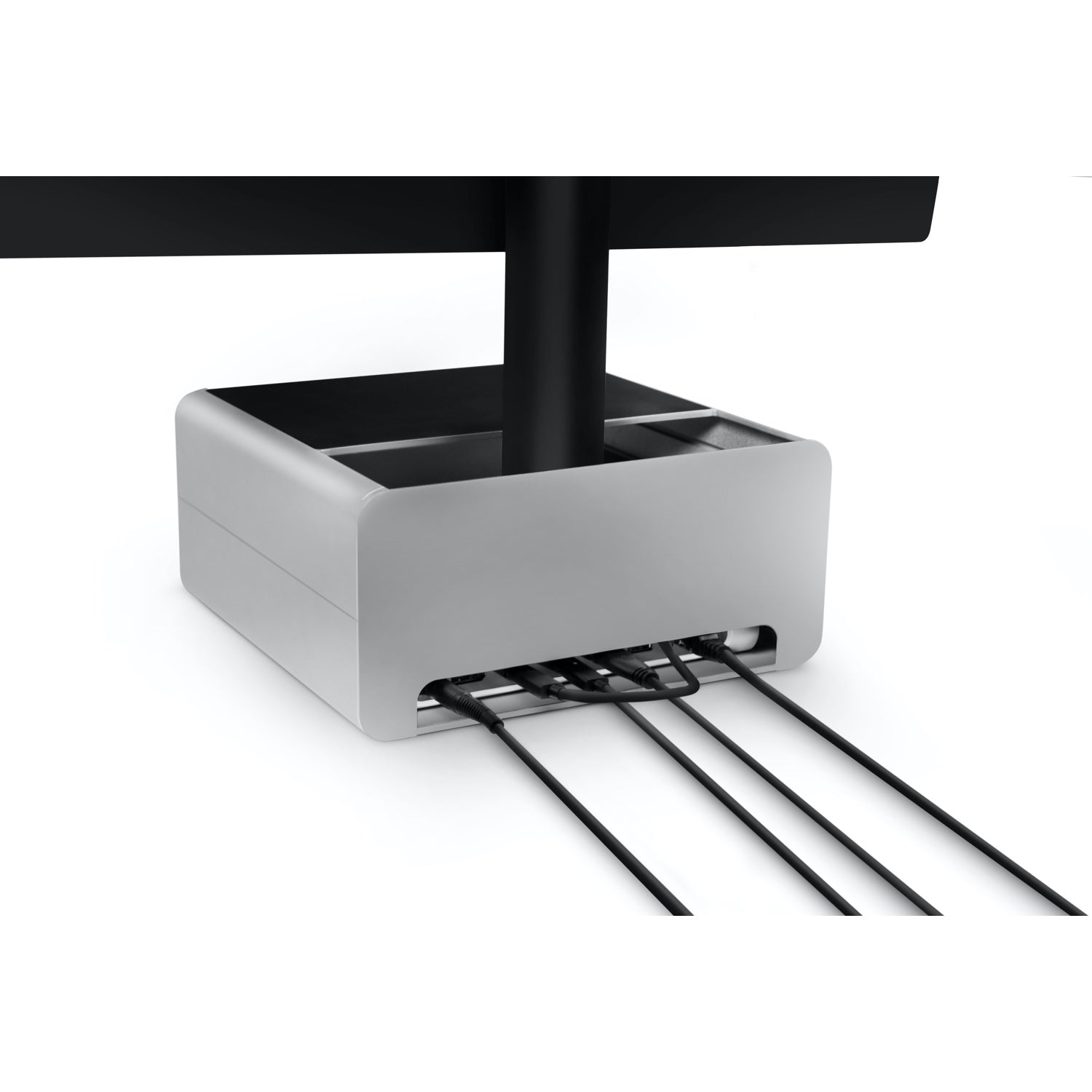 Twelve South HiRise Pro Monitorstandaard voor iMac/beeldschermen, in hoogte verstelbare beeldschermstandaard met opbergruimte, dubbelzijdige voorkant en leren inzetstuk Twelve South HiRise Pro Monitorstandaard voor iMac/beeldschermen, in hoogte verstelbare beeldschermstandaard met opbergruimte, dubbelzijdige voorkant en leren inzetstuk