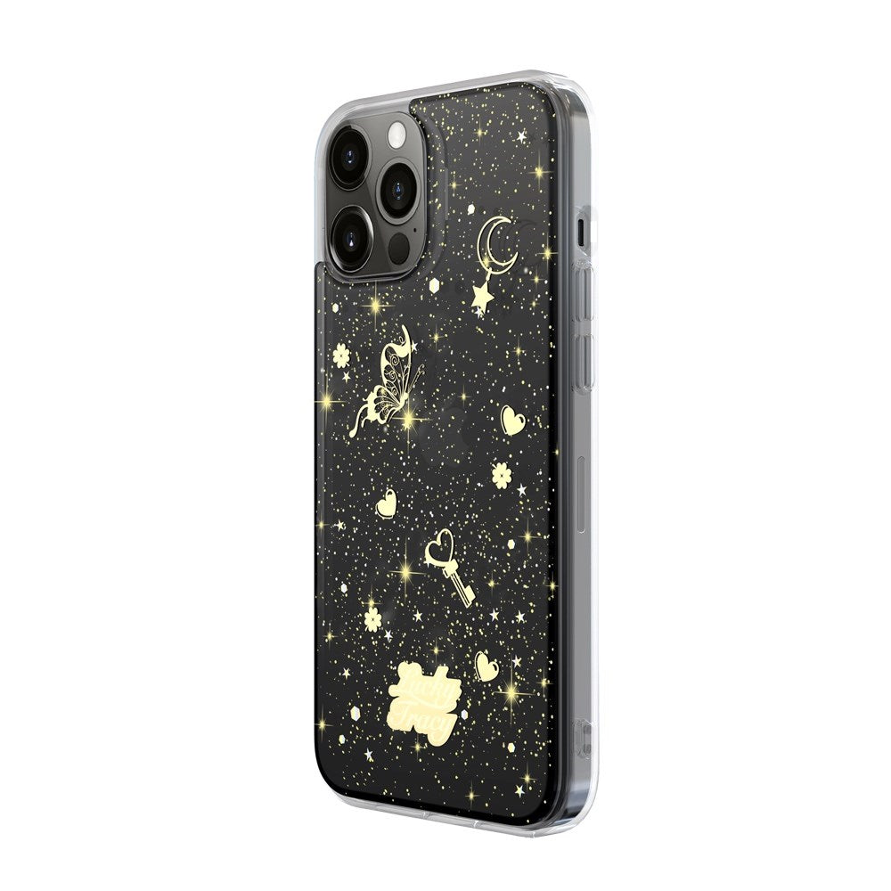 Lucky Tracy iPhone 12 / 12 Pro - Transparent Black
