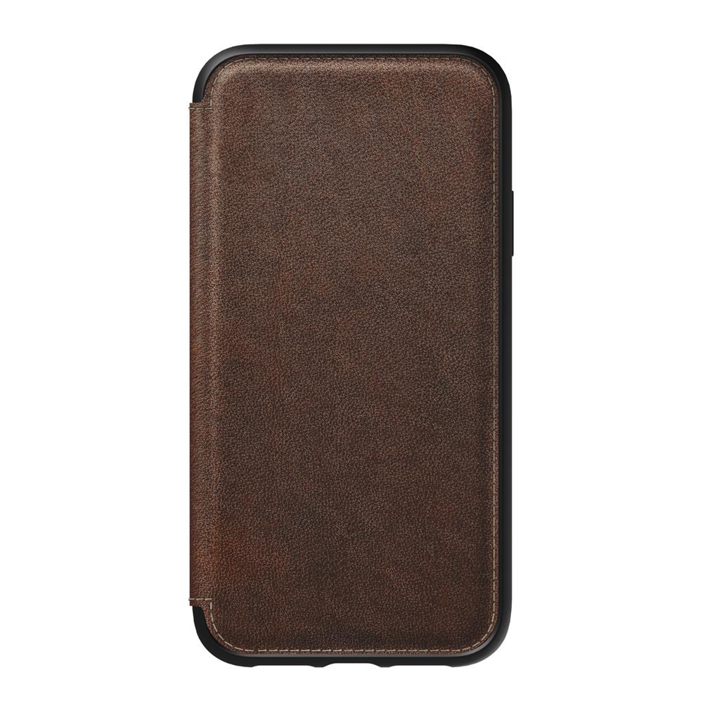 Tri Fold Folio - iPhone XR - Rustic Brown