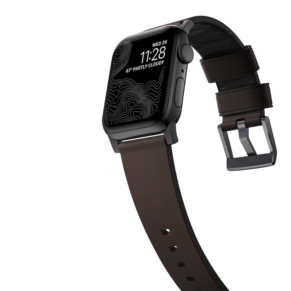 Active Strap Pro - Apple Watch 44/45/49mm - Brown - Black Hardware