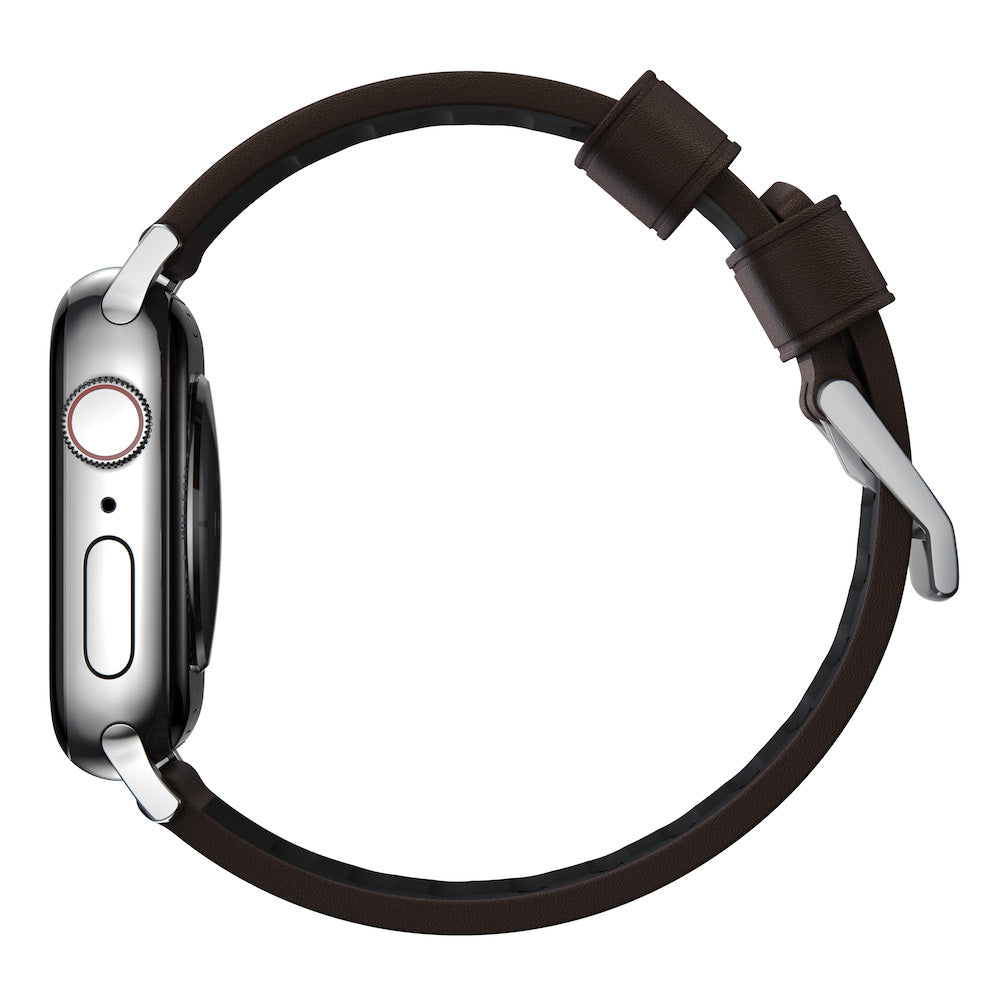 Active Strap Pro - Apple Watch 44/45/49mm - Brown - Silver Hardware