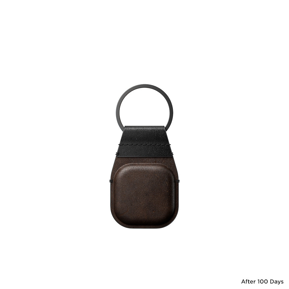AirTag Leather Keychain - Brown