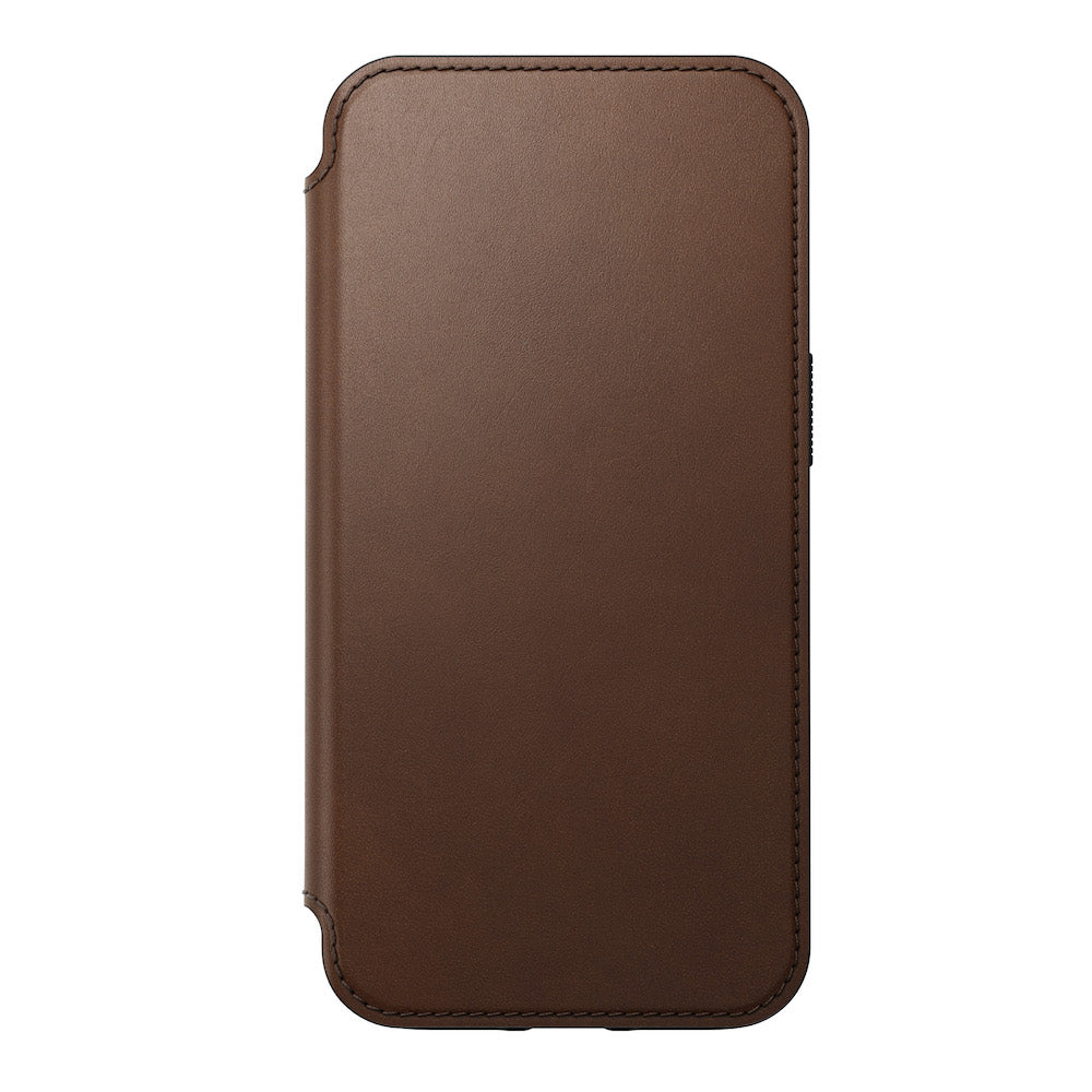 Modern Leather Folio - iPhone 13 - Brown