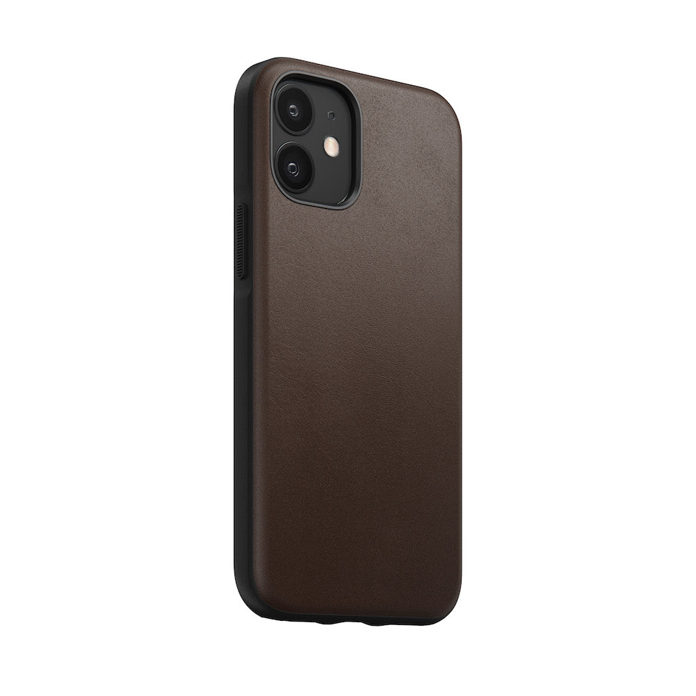 Leather Case - Rugged - iPhone 12 Mini - Brown
