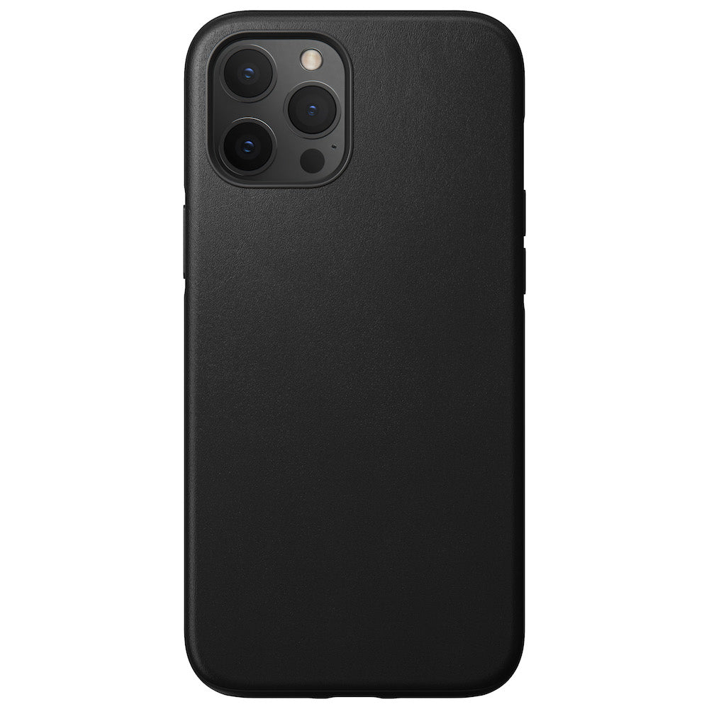 Leather Case - Rugged - iPhone 12 Pro Max - Black