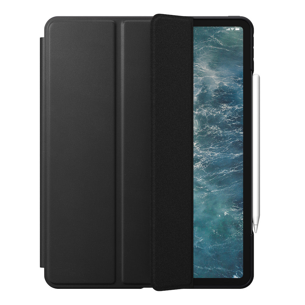 Rugged Folio - iPad Pro 12.9 (4th Gen) - Leather - Black