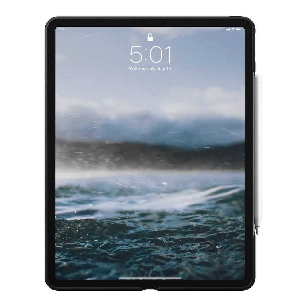 Rugged Case - iPad Pro 12.9 (4th Gen) - Leather - Black