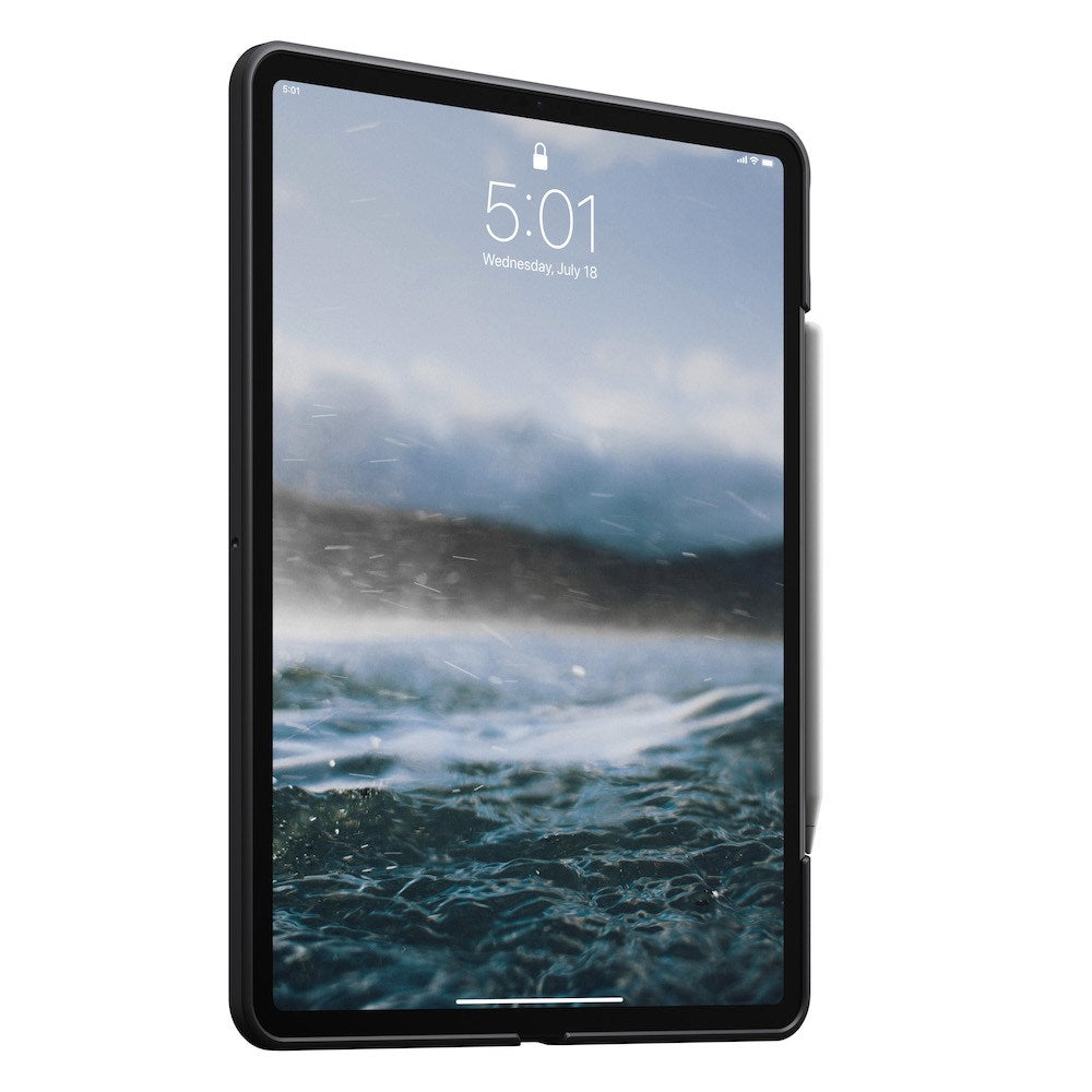 Rugged Case - iPad Pro 12.9 (4th Gen) - Leather - Black