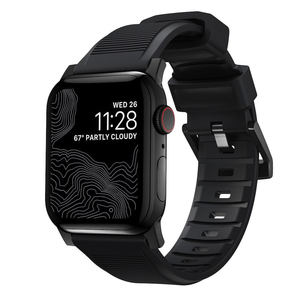 Rugged Strap for Apple Watch 44/45/49mm - Black hardware