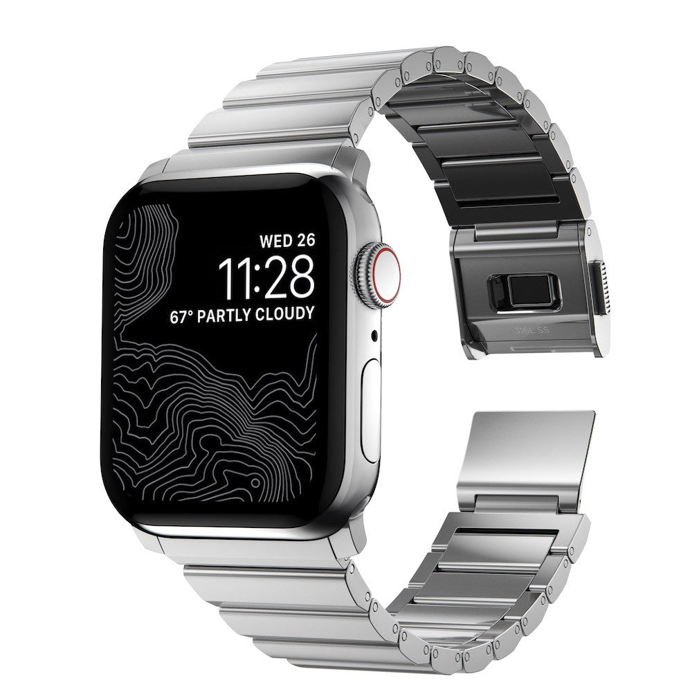 Stainless Steel Band for Apple Watch 44/45/49mm - Silver