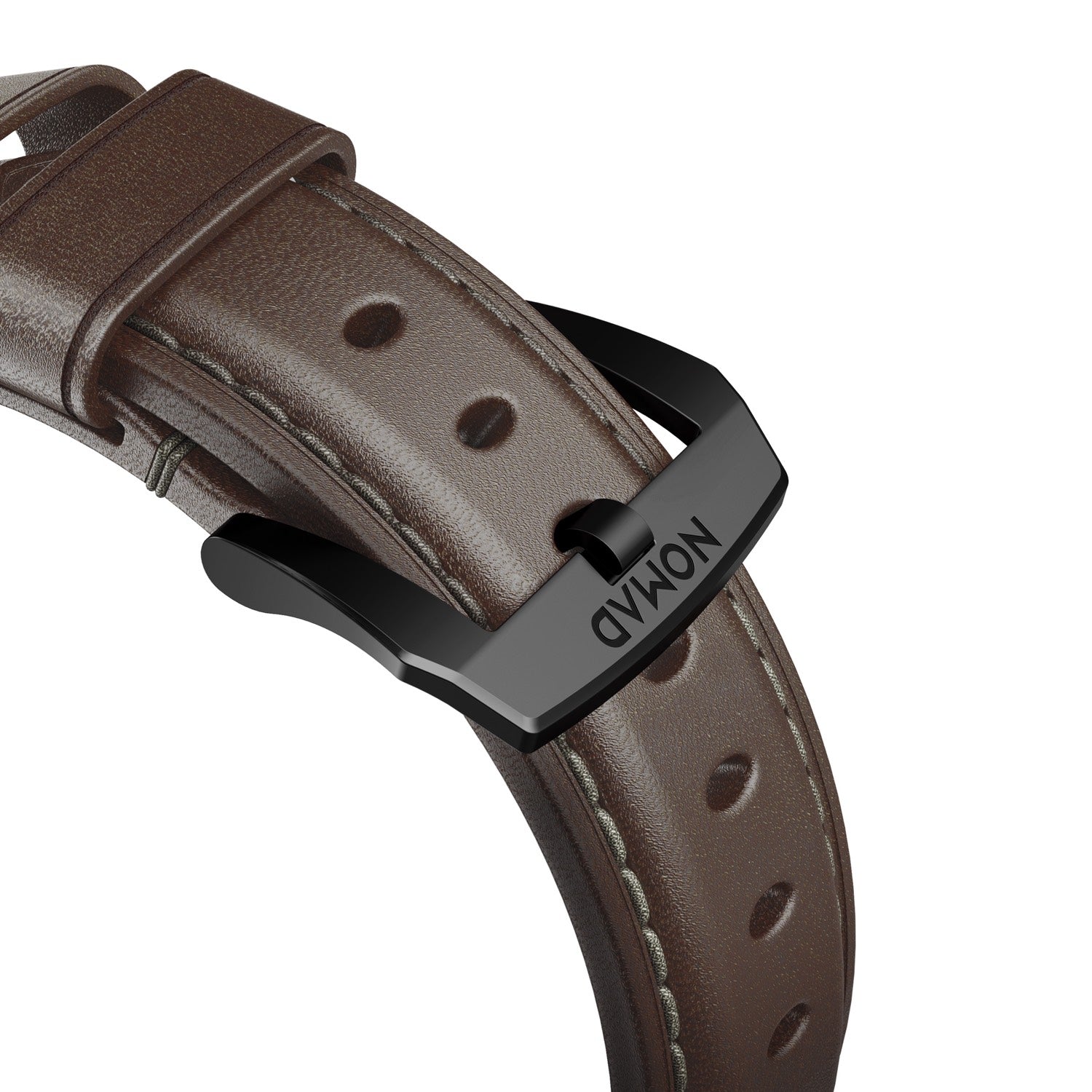 Traditional Strap for Apple Watch 44/45/49mm - Rustic Brown, Black Hardware