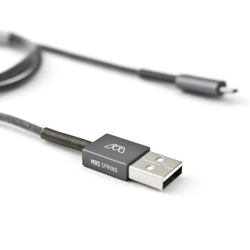 Micro USB Spring Cable, 6 ft/182cm