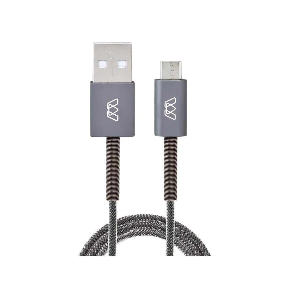 Micro USB Spring Cable, 3 ft/91cm