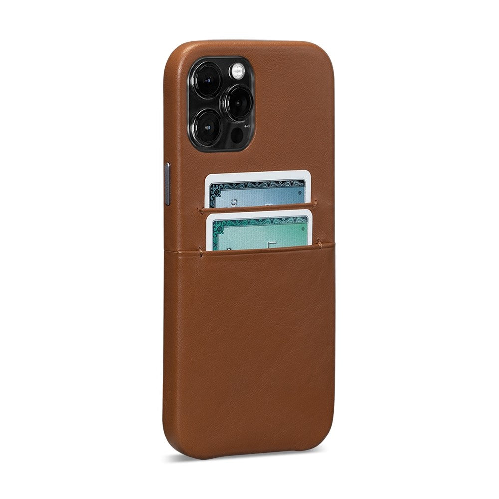 Snap On Wallet Case for iPhone 13 Pro Max - Brown