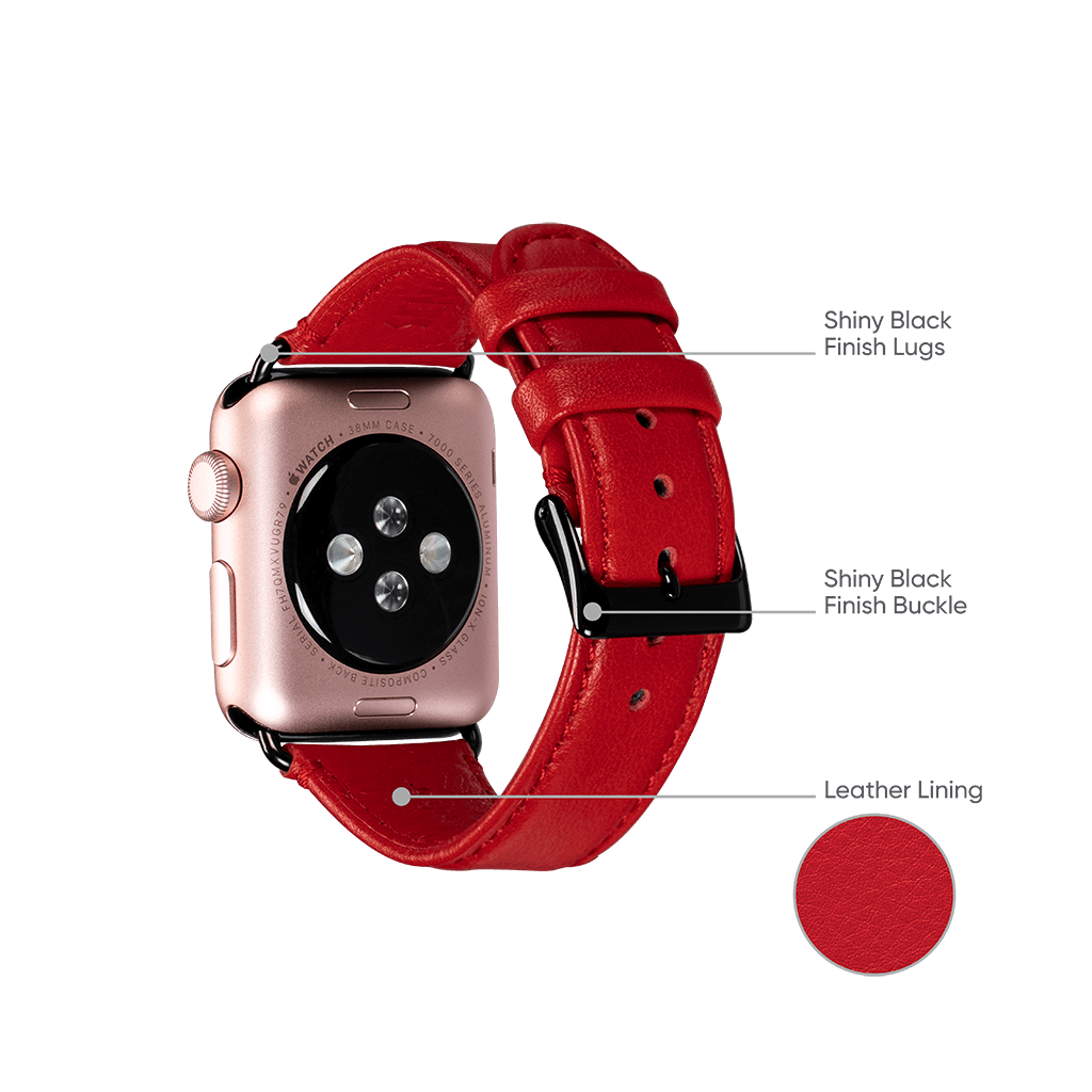 Red line 2025 apple watch band
