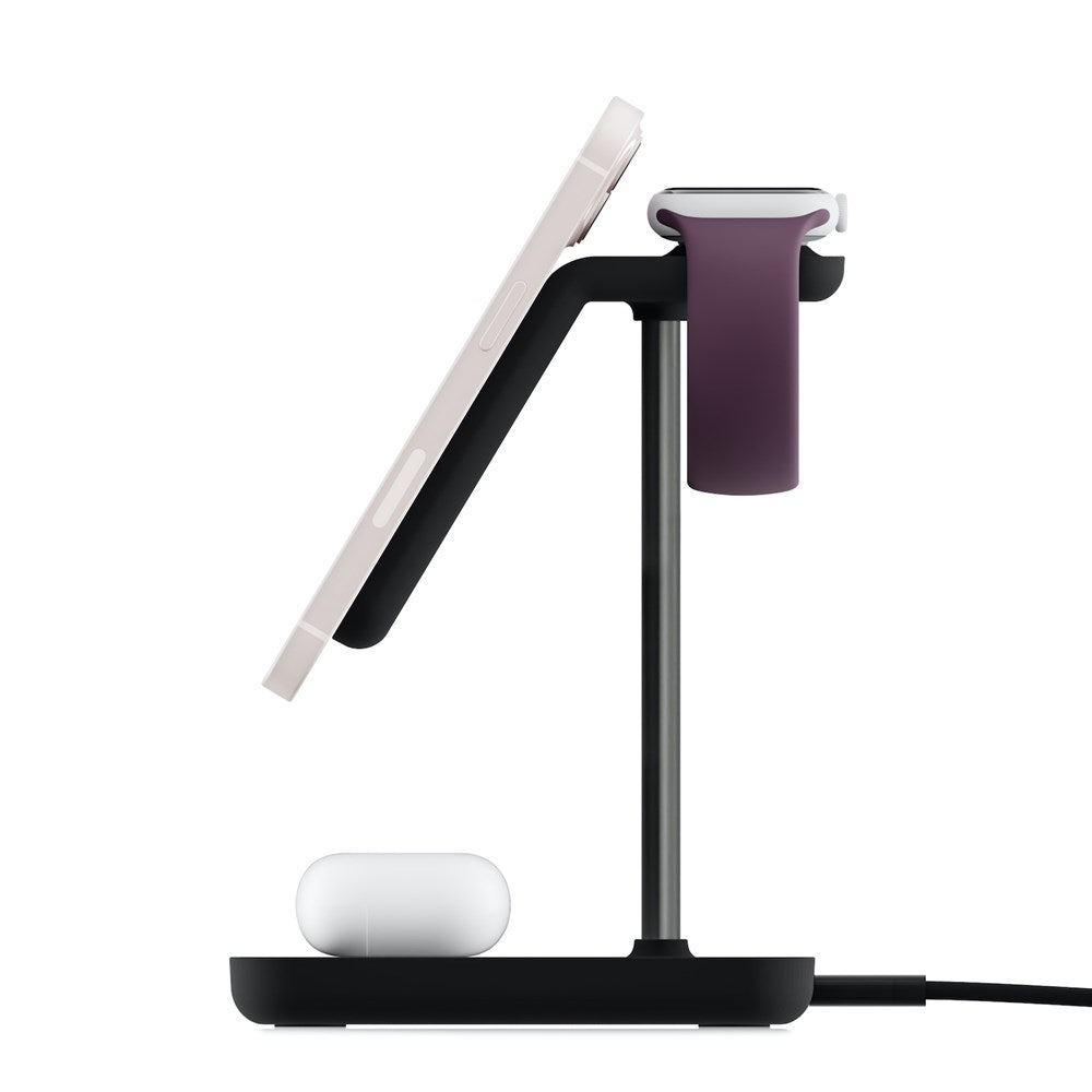 HiRise 3 desktop 3-in-1 charging stand - Black