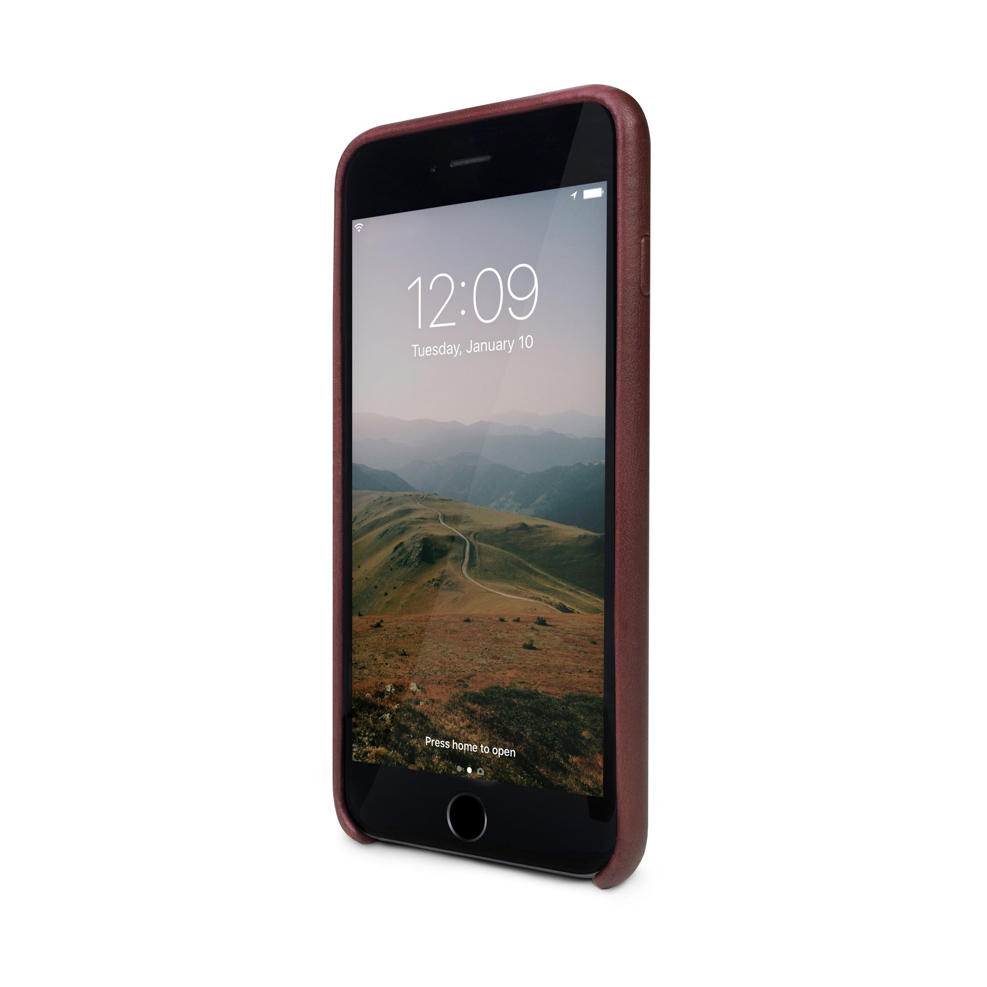 Relaxed Leather case - iPhone 7/8 Plus - Marsala Red